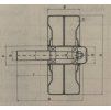 Blechrad  mit Achse 300x100 mm