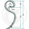 Kultivatorzinken  32x10, mit Spitze