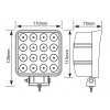LED-Arbeitsleuchte 2000lm, 16LED