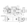 Doppelwirkender Standard-Hydraulikzylinder 70/40/203,5 - 503 mm