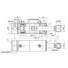Doppeltwirkender Standard-Hydraulikzylinder 80/40/207,5