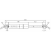 Gasdruckfeder max. Länge 260 mm 250N