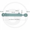 Hydraulikzylinder mit Gelenkaugen - flach  50/28/300