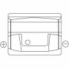 Autobatterie 12V, 95Ah, 720A, 306x173x222 mm