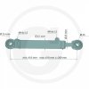 Hydraulikzylinder mit Gelenkaugen - flach  50/25/200