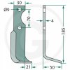 Fräsmesser gebogen 185x50 rechts für AGRIO