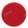 Rückstrahler  rot rund 80mm/Schraube M5 + Mutter
