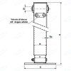 Hydraulischer Stützfuß - Zylinder 2824-4241 kg