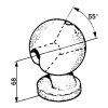 Kippkugel  passend  für  hinten  d.78mm/10.000 kg