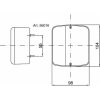 Heckleuchte  104 x 98 mm