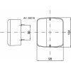 Heckleuchte links 104 x 98 mm