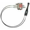Handsteuerventil 180bar/45l, 2x doppeltwierkend, Schwimmstellung, mit Hebel und Joystick gesteuert, Bowdenzüge  1500 mm