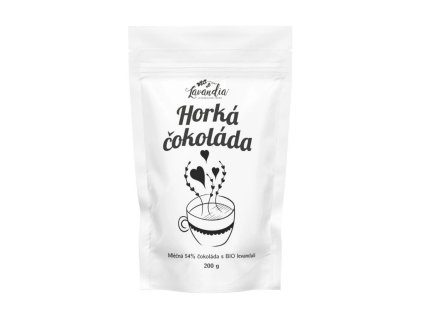 Horká čokoláda s levandulí