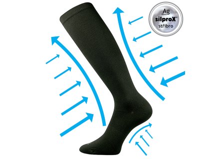 VoXX CROMA kompresní podkolenky černá