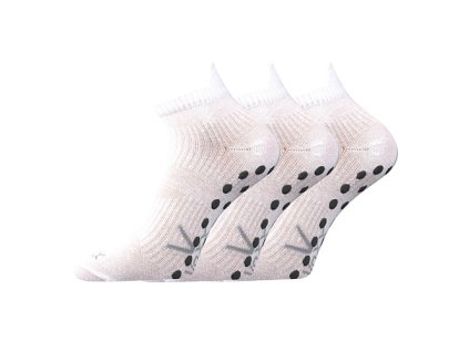 VoXX Protiskluzové ponožky joga balení 3 páry Bílá