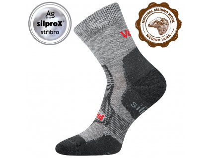 VoXX froté ponožky Granit světle šedá