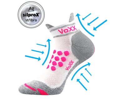 VoXX kompresní ponožky SPRINTER bílá