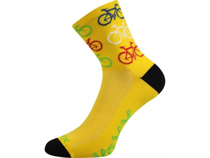 VoXX ponožky Ralf X bike žlutá
