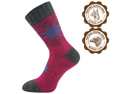 VoXX zimní teplé ponožky ALTA s merino vlnou, srstí lamy H