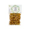 Zelené řecké olivy ochucené tymiánem česnekem paprikou koriandrem a rozmarýnem 220g MY OLIVE