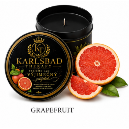 Grapefruit rituální vonná svíčka -Karlsbad Therapy-