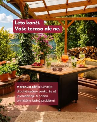 Už žádné balení terasového nábytku jen proto, že se ochladilo. S naším ohništěm si venkovní pohodu užijete až do Vánoc....