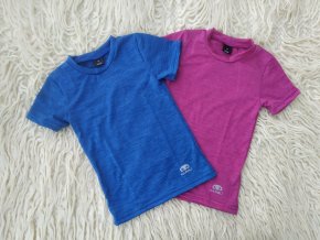 Merino / tencel tričko dětské rostoucí krátký rukáv
