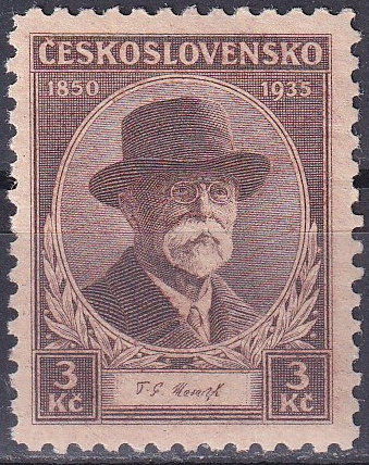 Poštovní známka T. G. Masaryk 1935 - 3 Kč