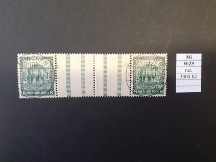 Deutsches Reich Mi WZ 5 razítkované