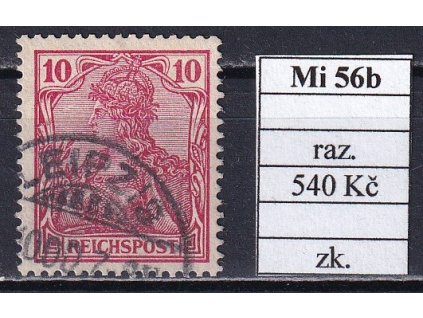 Deutsches Reich Mi 56 b razítkované zkoušené