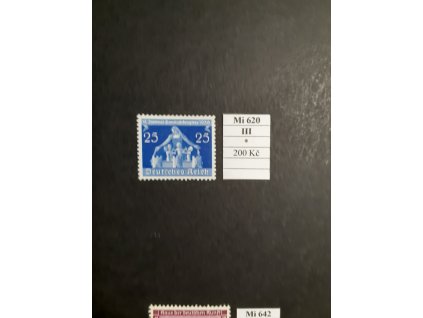 Deutsches Reich Mi 620 III po nálepce