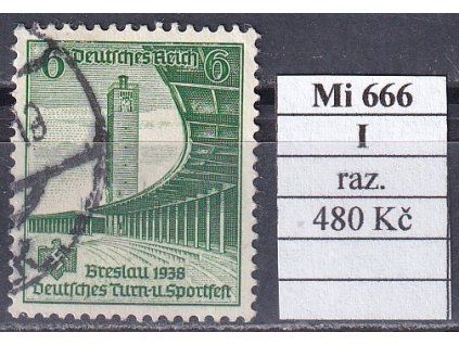 Deutsches Reich Mi 666 I razítkované