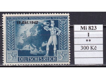 Deutsches Reich Mi 823 I svěží