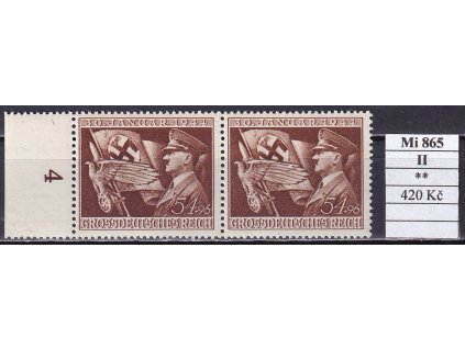 Deutsches Reich Mi 865 II svěží