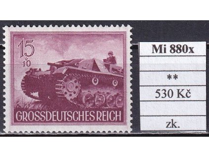 Deutsches Reich Mi 880 x svěží zkoušené