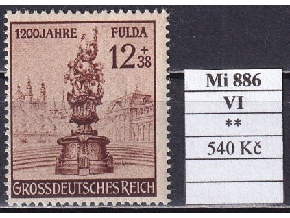 Deutsches Reich Mi 886 VI svěží