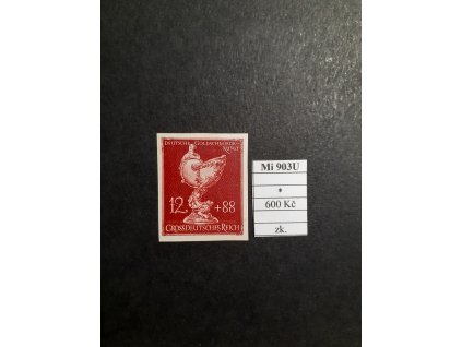 Deutsches Reich Mi 903 U po nálepce zkoušené