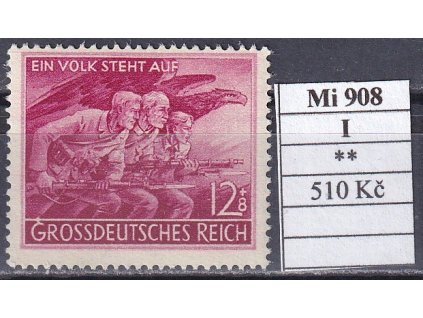 Deutsches Reich Mi 908 I svěží