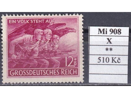 Deutsches Reich Mi 908 X svěží