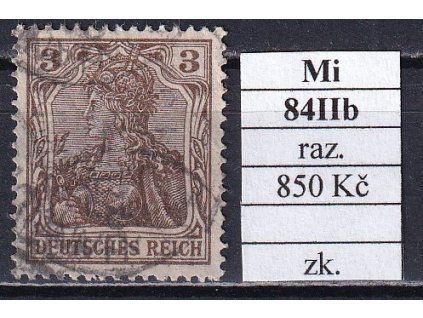 Deutsches Reich Mi 84 IIb razítkované zkoušené