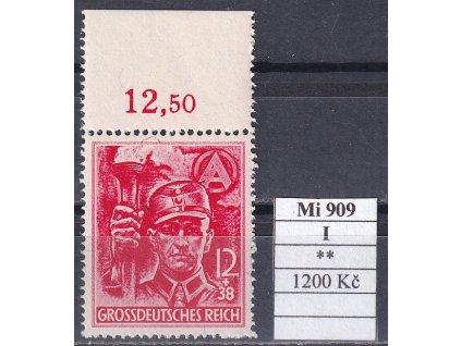 Deutsches Reich Mi 909 I svěží