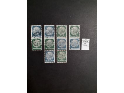 Deutsches Reich Mi S 215-8 razítkované