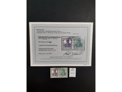 Deutsches Reich Mi W 9 aa razítkované Befund