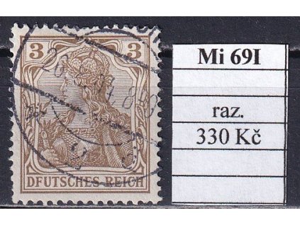 Deutsches Reich Mi 69 I razítkované