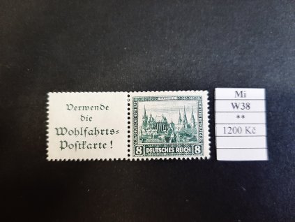 Deutsches Reich Mi W 38 svěží