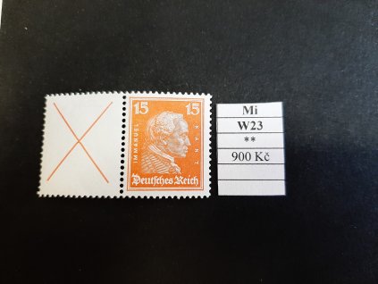 Deutsches Reich Mi W 23 svěží