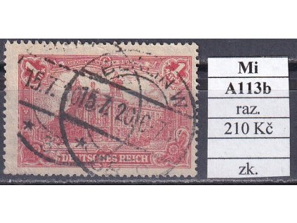 Deutsches Reich Mi A 113 b razítkované zkoušené