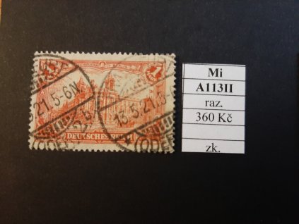 Deutsches Reich Mi A113 II razítkované zkoušené