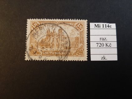 Deutsches Reich Mi 114 c razítkované zkoušené