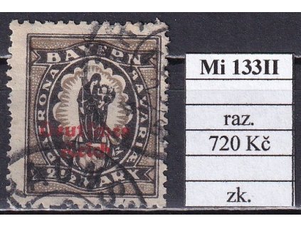 Deutsches Reich Mi 133 II razítkované zkoušené